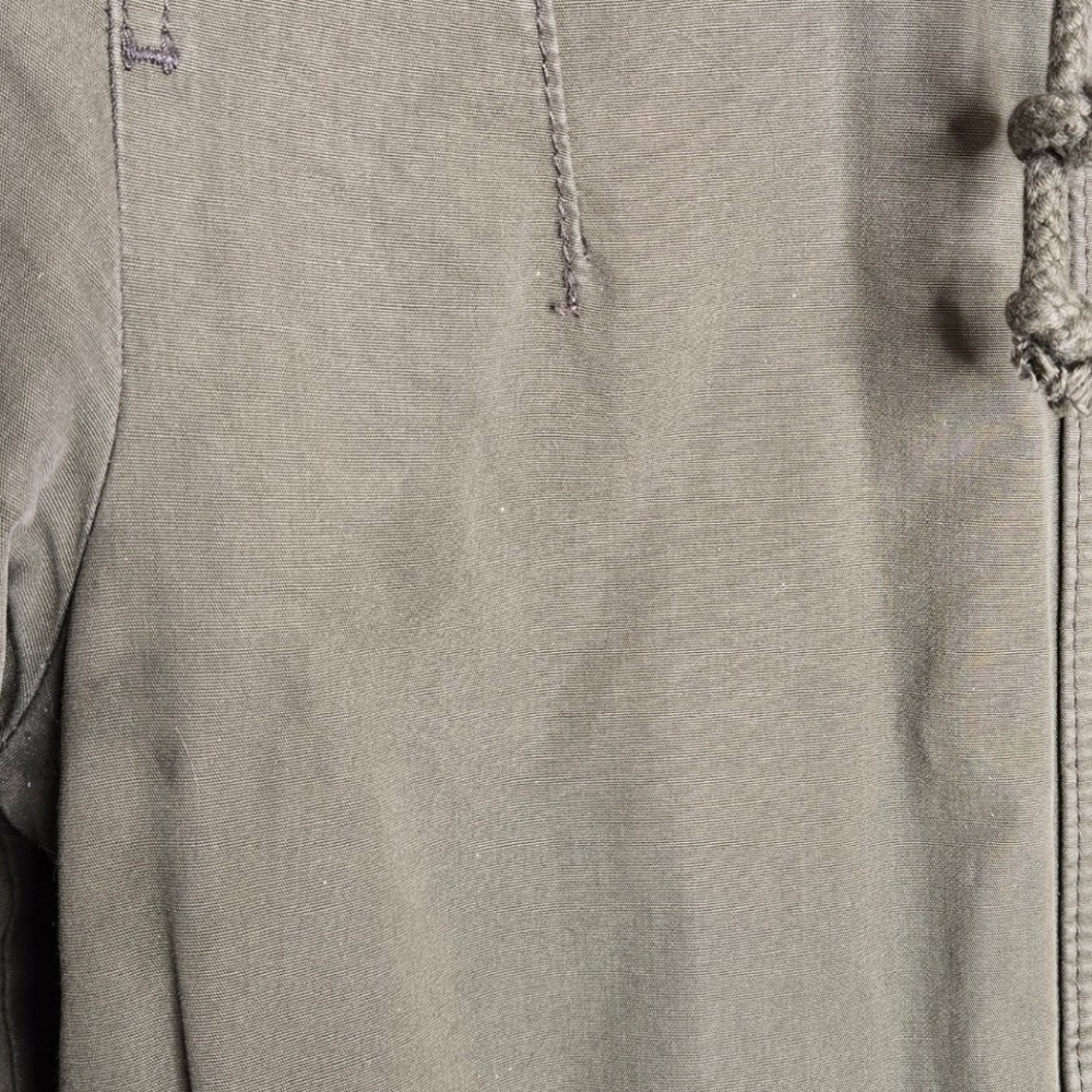 H&M DIVIDED Khaki‎ Green Hooded Utility Anorak Jacket Women Size 4 - Picture 7 of 12